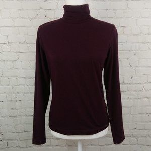 Deane & White Magenta Turtleneck Shirt Size M